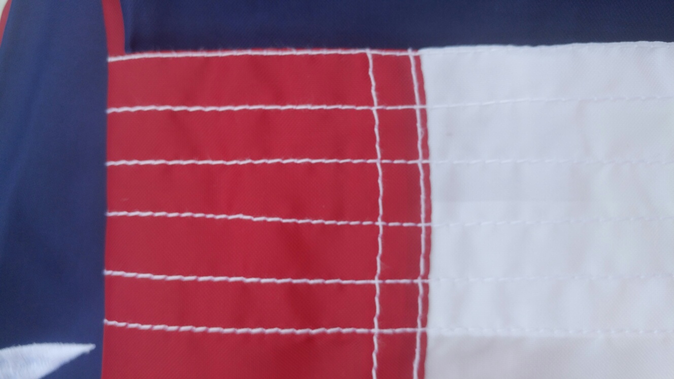 8 x 12 USA Flag - 6 rows of stitching 